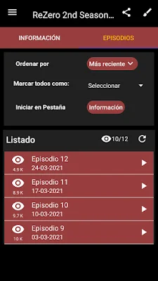 Limitado Legión Anime screenshot-app