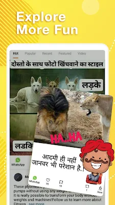 Helo Lite - Download Share WhatsApp Status Videos screenshot-app