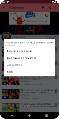 NewTube videos streaming floating PopUp Player screenshot-app