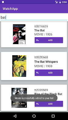 WatchApp screenshot-app