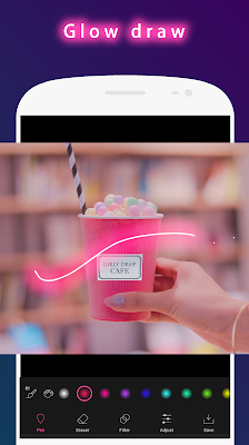 Neon Effect Brush : draw glow screenshot-app