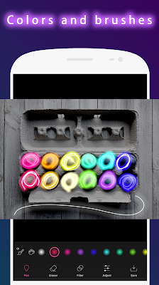 Neon Effect Brush : draw glow screenshot-app