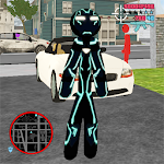 Neon Iron Stickman Rope Hero City Gangstar Mafia screenshot-app
