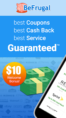 BeFrugal Cash Back & Coupons screenshot-app