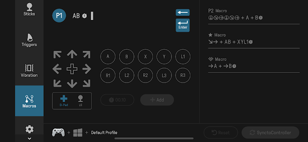 8BitDo Ultimate Software screenshot-app