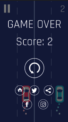 two cars super cool neon - (racing) screenshot-app