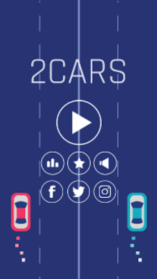two cars super cool neon - (racing) screenshot-app