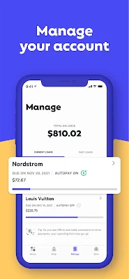 Affirm: Buy now, pay over time screenshot-app