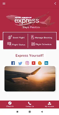 Air India Express screenshot-app