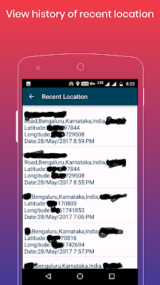 Find My Current Location with street address screenshot-app