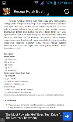 Resepi Rojak Buah screenshot-app