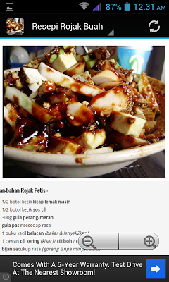 Resepi Rojak Buah screenshot-app