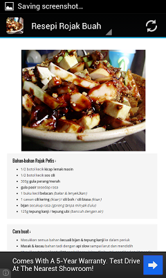 Resepi Rojak Buah screenshot-app
