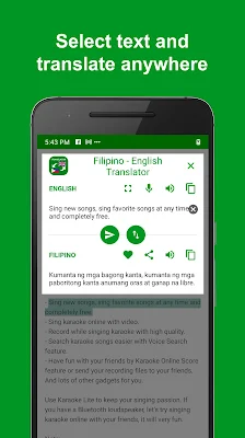 Filipino - English Translator screenshot-app