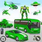 Army Bus Robot Car Game 3d screenshot-app