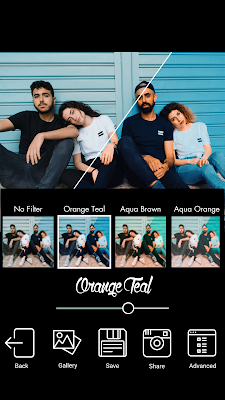 Orange Teal screenshot-app