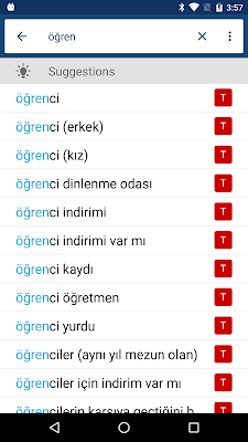 Turkish English Dictionary İngilizce Türkçe Sözlük screenshot-app