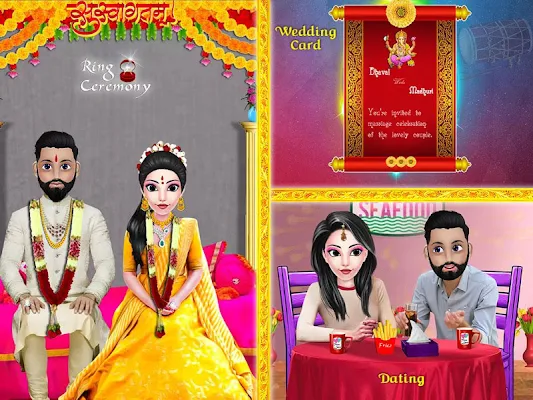New Indian Wedding Makeup Dressup Game 2020 screenshot-app