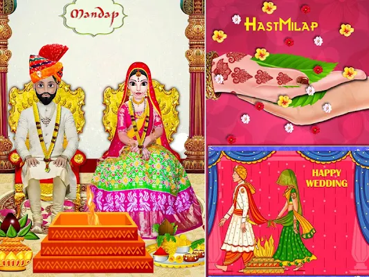 New Indian Wedding Makeup Dressup Game 2020 screenshot-app
