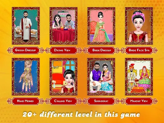 New Indian Wedding Makeup Dressup Game 2020 screenshot-app