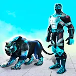 Flying Panther Robot Hero Game screenshot-app