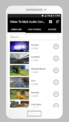 Video To Mp3 Audio Converter - Sound Extract screenshot-app