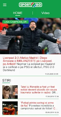 sport.ro screenshot-app