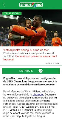 sport.ro screenshot-app