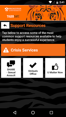 TigerSafe screenshot-app