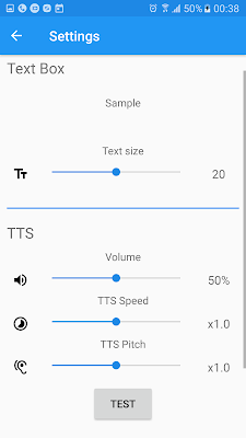 TTS Reader screenshot-app