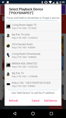 PlayTo Sony TV screenshot-app