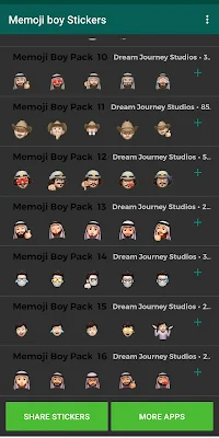 Memoji Stickers For WhatsApp (Memoji Boy Stickers) screenshot-app