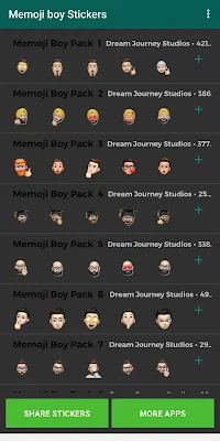 Memoji Stickers For WhatsApp (Memoji Boy Stickers) screenshot-app