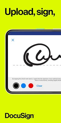 DocuSign - Upload & Sign Docs screenshot-app