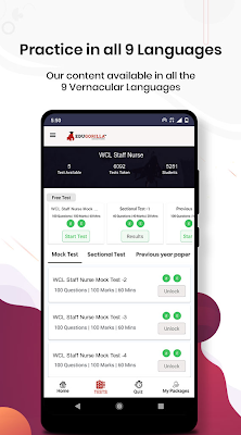 WCL Staff Nurse Mock Tests for Best Results screenshot-app