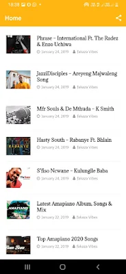 Fakaza vibesApp Latest screenshot-app