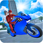 Superhero Bike Taxi Game screenshot-app