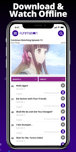 Funimation screenshot-app