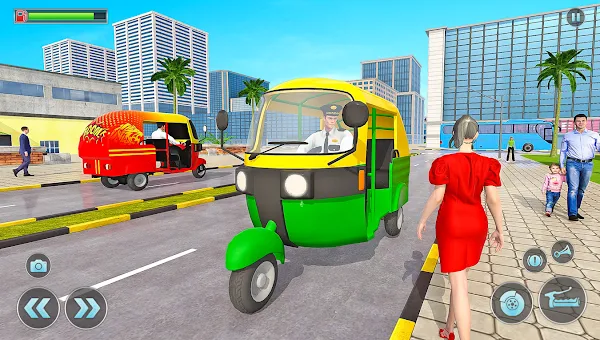 City TukTuk Auto Rickshaw Game screenshot-app