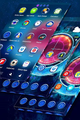 Launcher Theme Blue screenshot-app