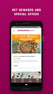 Great American Cookies Rewards screenshot-app