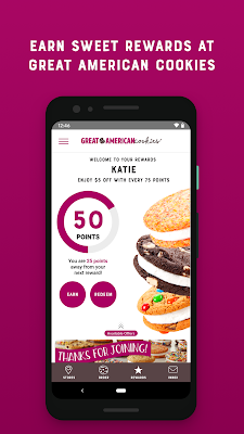 Great American Cookies Rewards screenshot-app