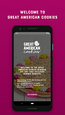 Great American Cookies Rewards screenshot-app