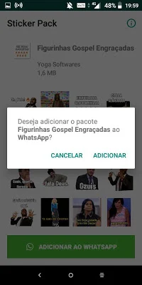 Figurinhas Gospel Engraçadas - WAStickerApps screenshot-app