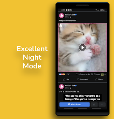 MiniFace Manager for Facebook screenshot-app