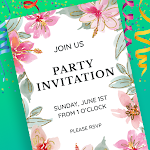 Invitation maker & Card design screenshot-app