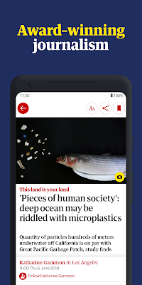 The Guardian - Live World News, Sport & Opinion screenshot-app