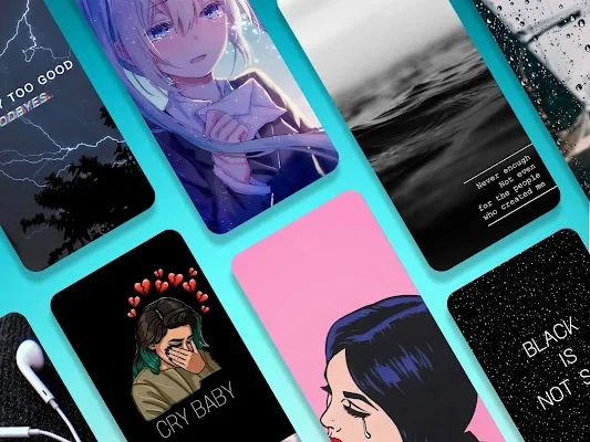 Sad wallpapers HD: Alone, broken heart screenshot-app