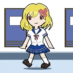 Open Closet School girl game clue screenshot-app