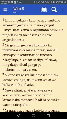 Biblia Habari Njema - Swahili Bible screenshot-app